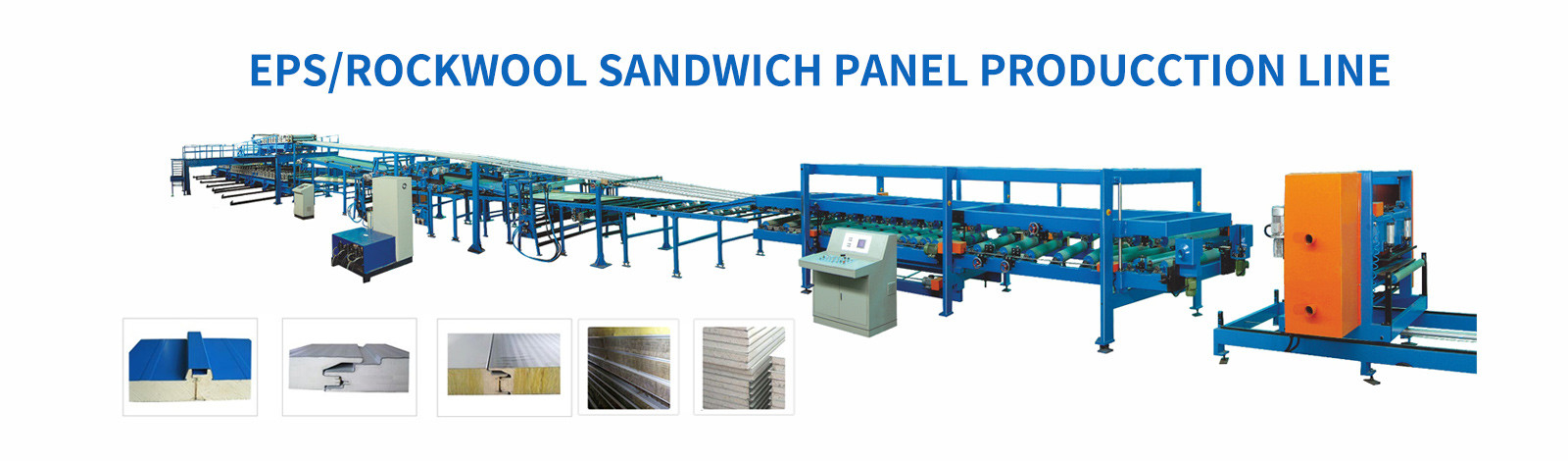 Versatile Customized EPS / Rock Wool Sandwich Panel Machine For Roof And Wall