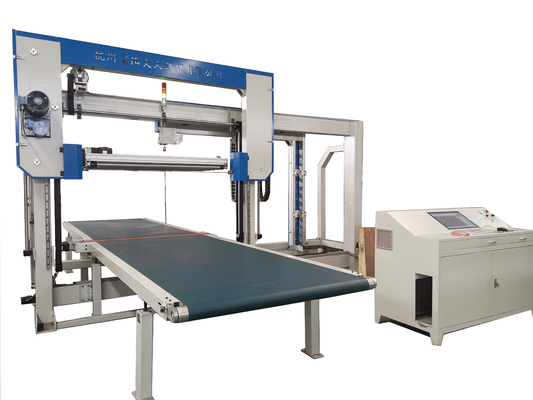 Máy cắt bọt biển ngang CNC Bọt PU Lưỡi dao tự động 6kw