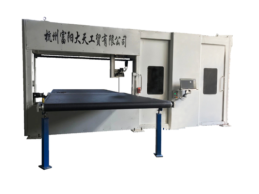 D&T Máy cắt đường viền quay vòng loại dọc PU Bọt cứng tốc độ cao