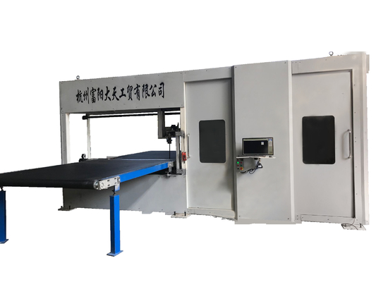 D&T Máy cắt đường viền quay vòng loại dọc PU Bọt cứng tốc độ cao