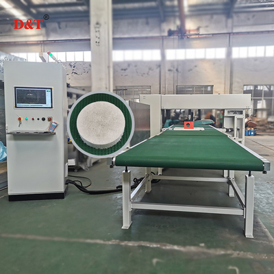 Máy cắt bọt PU hiệu suất cao với dao dây 5 bánh và hệ thống điều khiển thông minh