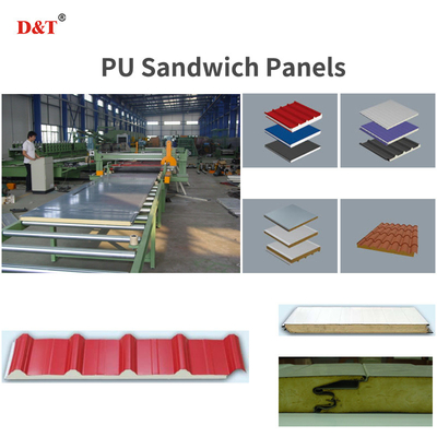 Eps Polyurethane PU Foam Sandwich Wall Panel Making Machine Đường dây sản xuất bảng sandwich PU / PUR / PIR liên tục