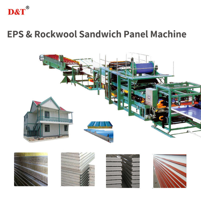 Ứng dụng đa năng tùy chỉnh EPS / Rock Wool Sandwich Panel Machine cho mái nhà và tường