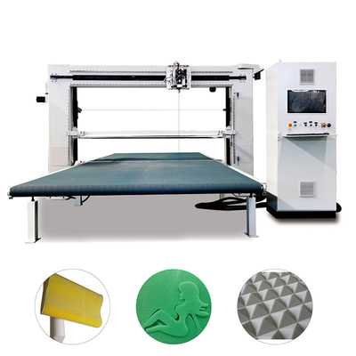 Máy cắt mút xốp CNC lưỡi dao dao động kép cho độ chính xác và hiệu quả cao trong việc cắt các hình dạng xốp 2D và 3D với CE