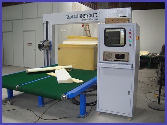 Máy cắt lưỡi dao động ngang 6KW Polyurethane cho hình dạng 2D