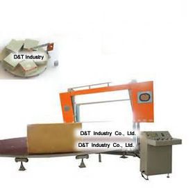 Vòng tròn ngang Cutter Sponge Dây chuyền sản xuất Đối vuông Foam cắt